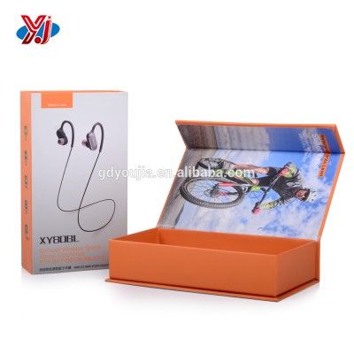 cell phone accessories Sports bluetooth headset earphone paper foldable packaging box