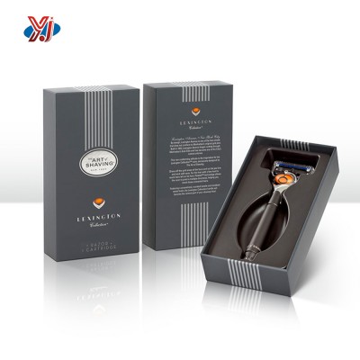 Supply OEM service custom logo printed shaver razor product paper packaging box