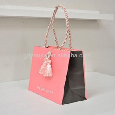 Fashion Small Design Custom Paper Bag Shopping Bag Rope Handle